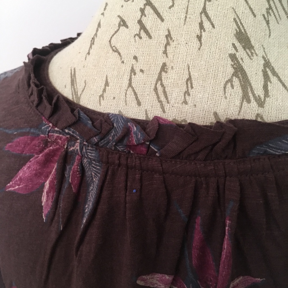 NWT Lucky Brand Floral (Plus Size) Blouse - Picture 4 of 7